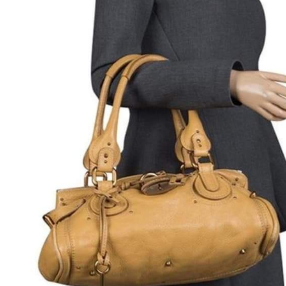 Auth Chloe  Calfskin Huge 13 x20